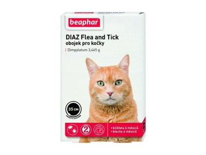 64353 beaphar obojek diaz flea tick pro kocky 35 cm