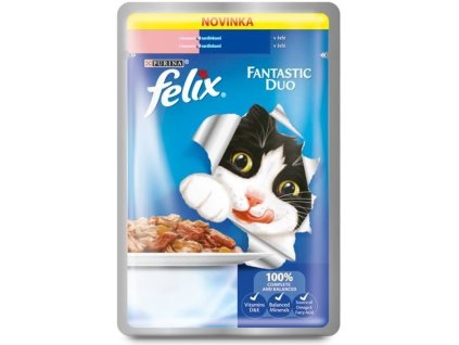 64620 felix cat kaps fantastic duo sardinka a losos 100 g