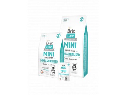Brit Care Dog Mini Grain Free Light & Sterilised (Brit Care Dog Mini Grain Free Light & Sterilised 2kg -)