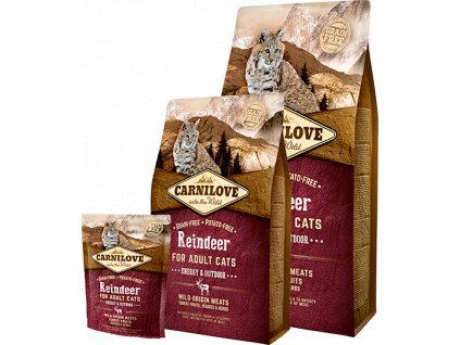 Carnilove Cat Adult Reindeer Grain Free (Carnilove Cat Reindeer for Adult Energy & Outdoor 400g -)