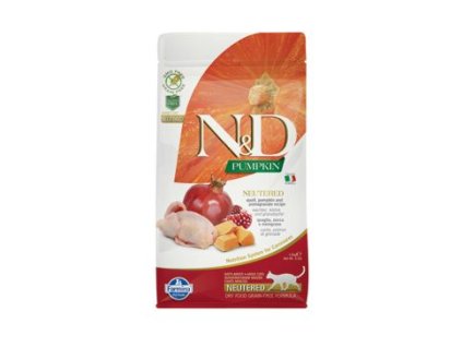 N&D GF Pumpkin CAT NEUTERED Quail & Pomegranate (N&D Pumpkin CAT Neutered Quail & Pomegranate 300g -)