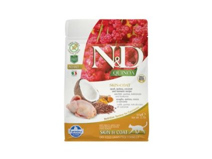 N&D GF Quinoa CAT Skin&Coat Quail & Coconut (N&D Quinoa CAT Skin & Coat Quail & Coconut 300g -)