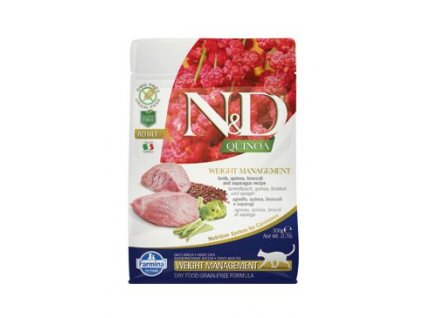N&D GF Quinoa CAT Weight Mngmnt Lamb & Broccoli (N&D Quinoa CAT Weight Management Lamb & Broccoli 300g -)