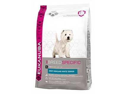 6987 eukanuba dog breed n west high white terrier 2 5kg