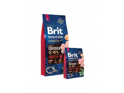 Brit Premium By Nature Dog Adult L (Velikosti balení 3kg)