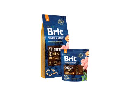 Brit Premium By Nature Dog Adult M (Brit Premium by Nature Dog Adult M 1 kg -)