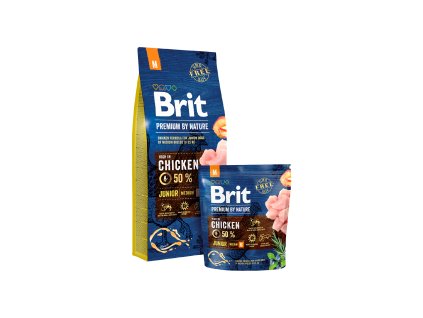 Brit Premium By Nature Dog Junior M (Brit Premium by Nature Dog Junior M 1 kg -)