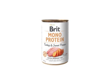 70716 brit dog konz mono protein turkey sweet potato 400g