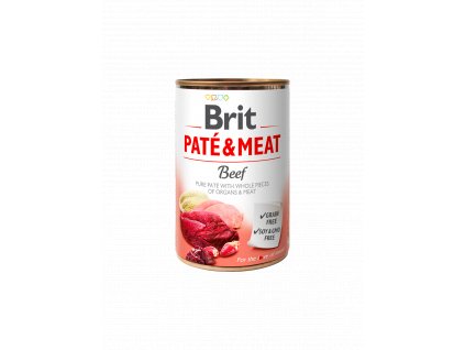 70743 brit dog konz pate meat beef 400g