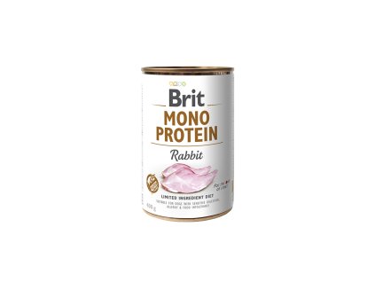70749 brit dog konz mono protein rabbit 400g