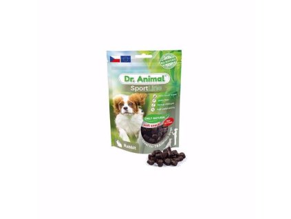 74853 pochoutka dr animal sportline kralik 100g