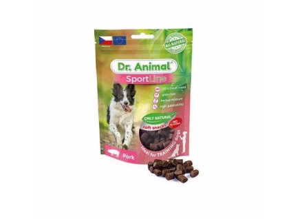 74877 pochoutka dr animal sportline veprove 100g