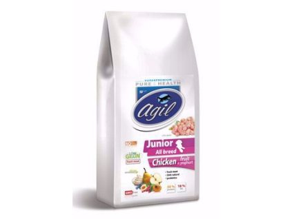 74901 agil junior all breed low grain chicken lamb tuna 10kg