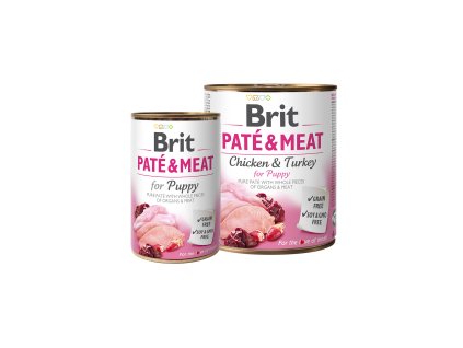 74919 brit dog konz pate meat puppy 800g