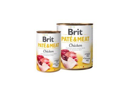 74982 brit dog konz pate meat chicken 800g