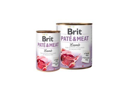 75030 brit dog konz pate meat lamb 800g