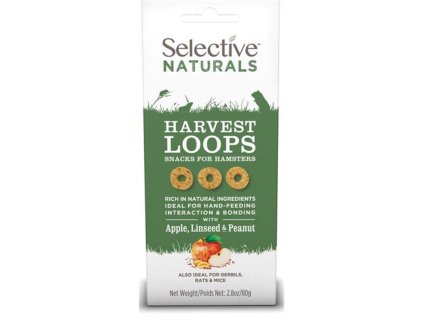 78444 supreme selective naturals snack harvest loops 80 g