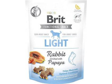 78927 brit care dog functional snack light rabbit 150g