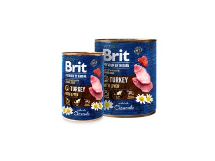 78987 brit premium dog by nature konz turkey liver 400g