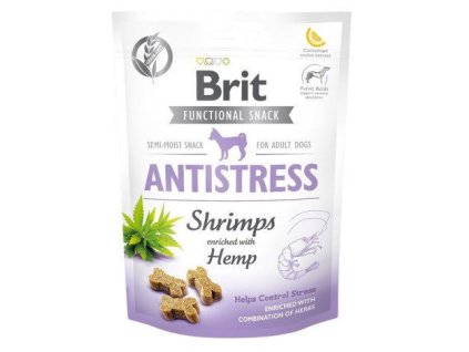 79110 brit care dog functional snack antistress shrimps 150g