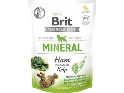 79206 brit care dog functional snack mineral ham puppies150g