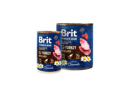 79434 brit premium dog by nature konz turkey liver 800g