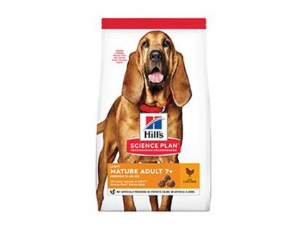 79554 hill s can dry sp mature adult7 light med chicken14kg