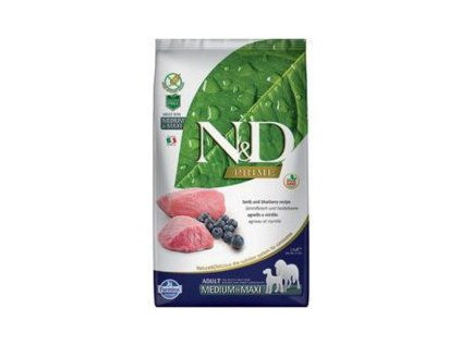 N&D PRIME DOG Adult M/L Lamb & Blueberry (N&D PRIME DOG Adult M/L Lamb & Blueberry 2,5kg -)