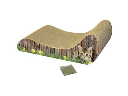 80169 nobby hracka pro kocky kartonove skrabadlo lenoska 48x21x16cm