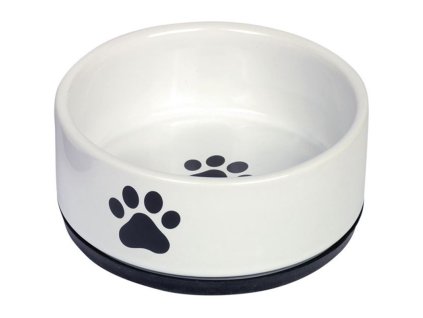 81066 nobby paw keramicka miska s protiskluzem bila 14 x 6 5 cm