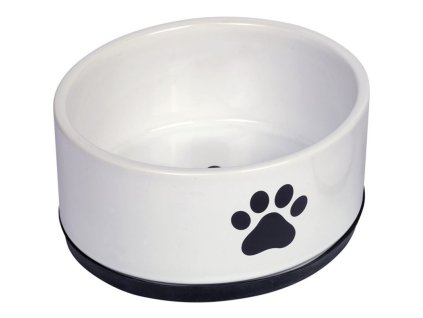 81069 nobby paw keramicka miska s protiskluzem bila 17 x 8 cm