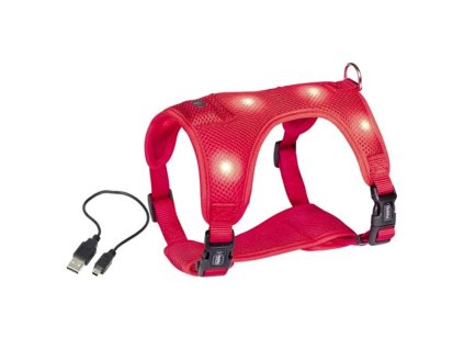 82329 nobby flash mesh led svitici postroj cerveny vel s