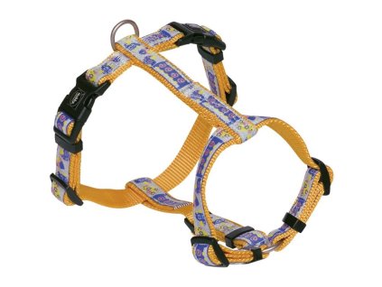 82755 nobby style postroj pro psa oranzovy nylon s m 40 65cm