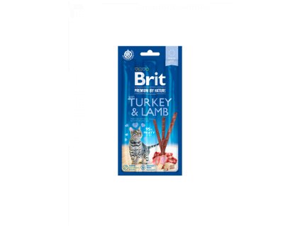 83796 brit premium cat by nature sticks turkey lamb 3pcs