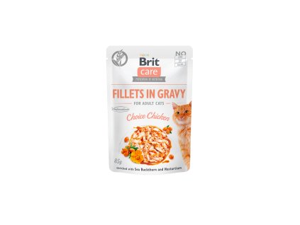 83832 brit care cat fillets in gravy choice chicken 85g