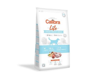 Calibra Dog Life Junior Medium Breed Chicken (Calibra Dog Life Junior Medium Breed Chicken  2,5kg -)