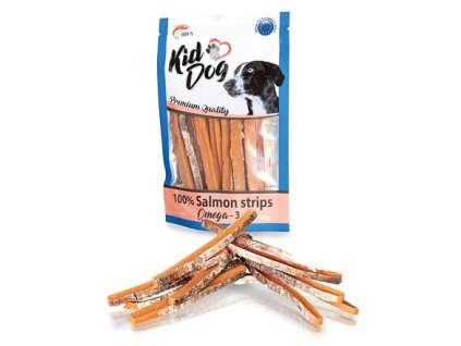 KIDDOG 100% lososové proužky 80 g