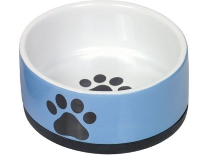 85176 nobby keramicka miska paw s protiskluzem modrobila 17 x 8 0 cm 1 1 l