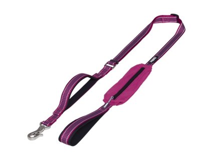 85332 nobby kalea voditko nylon reflexni malina m l 140 180cm 20 25mm