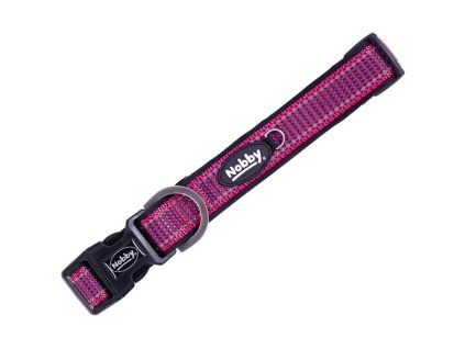 85368 nobby kalea obojek nylon reflexni malina l xl 50 70cm