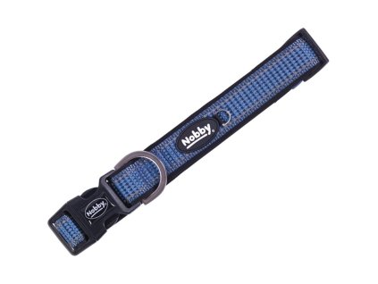 85407 nobby kalea obojek nylon reflexni modra l xl 50 70cm