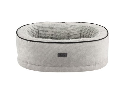 85554 nobby lago ortopedicky ovalny pelisek svetle sedy 65x47x5 17cm
