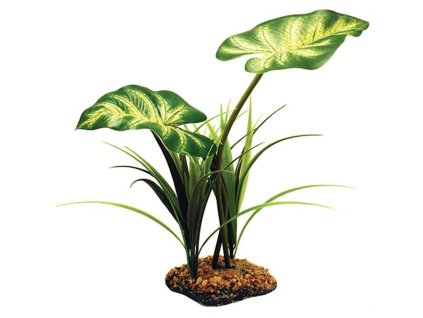 87579 dekorace umela rostlina list broadleaf canopy komodo 26cm