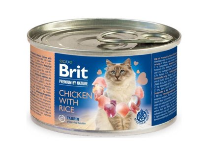 87726 brit premium by nature cat konz chicken with rice 200 g