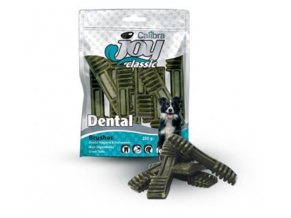 87804 calibra joy dog classic dental brushes 85g new