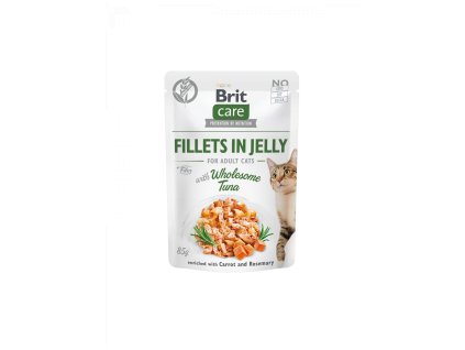 90030 brit care cat fillets in jelly with wholesome tuna 85g