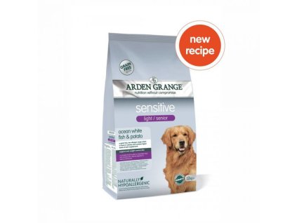 Arden Grange Light / Senior Sensitive with White Fish & Potato (Arden Grange Light / Senior Sensitive with White Fish & Potato 12kg -)