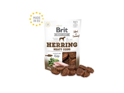 90417 brit jerky herring meaty coins 80g