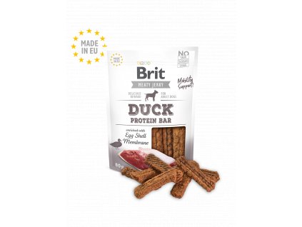 90429 brit jerky duck protein bar 80g