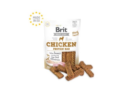 90447 brit jerky chicken with insect protein bar 80g